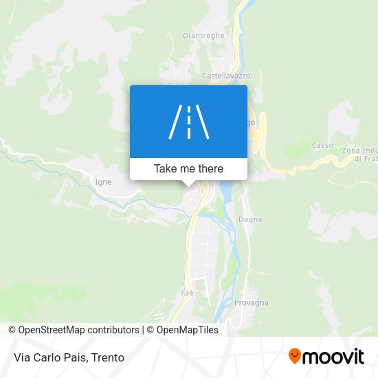 Via Carlo Pais map