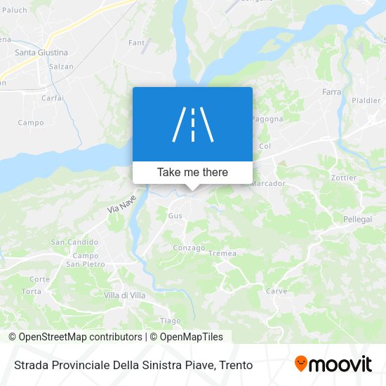 Strada Provinciale Della Sinistra Piave map
