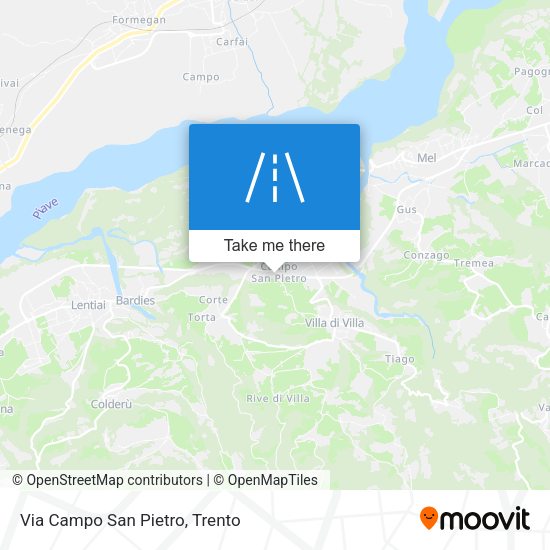Via Campo San Pietro map
