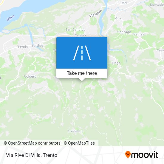 Via Rive Di Villa map