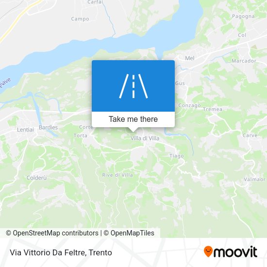Via Vittorio Da Feltre map