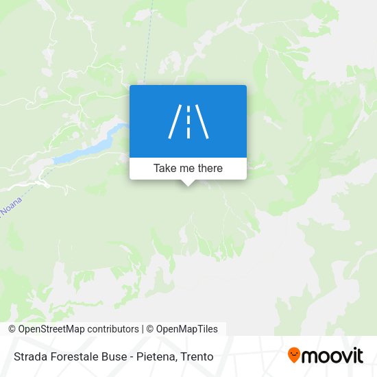 Strada Forestale Buse - Pietena map