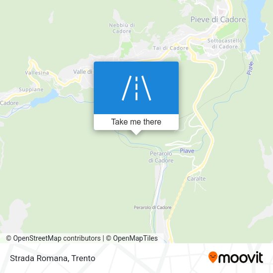 Strada Romana map
