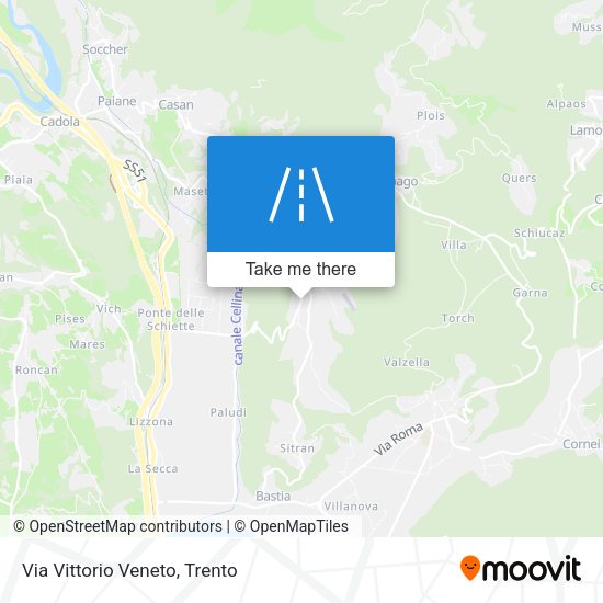 Via Vittorio Veneto map