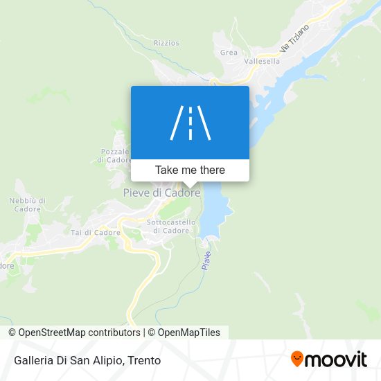 Galleria Di San Alipio map