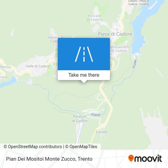 Pian Dei Mositoi Monte Zucco map