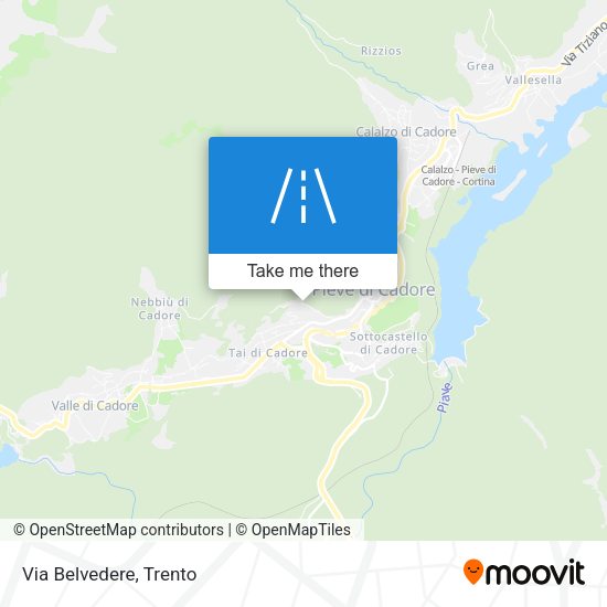 Via Belvedere map