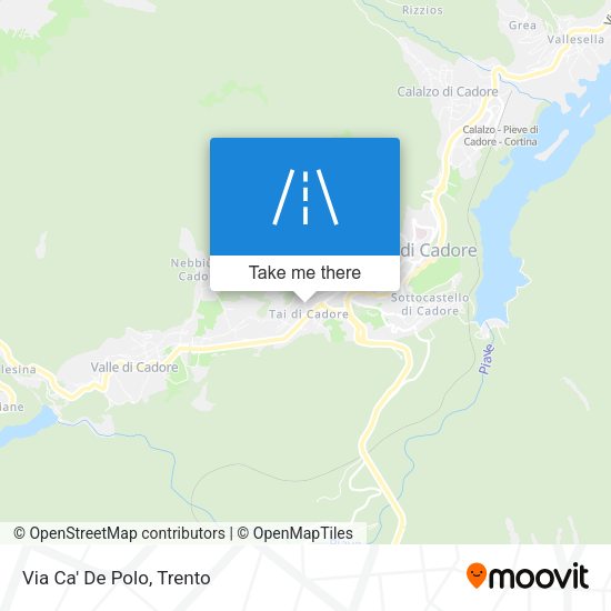 Via Ca' De Polo map