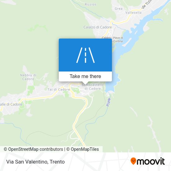 Via San Valentino map