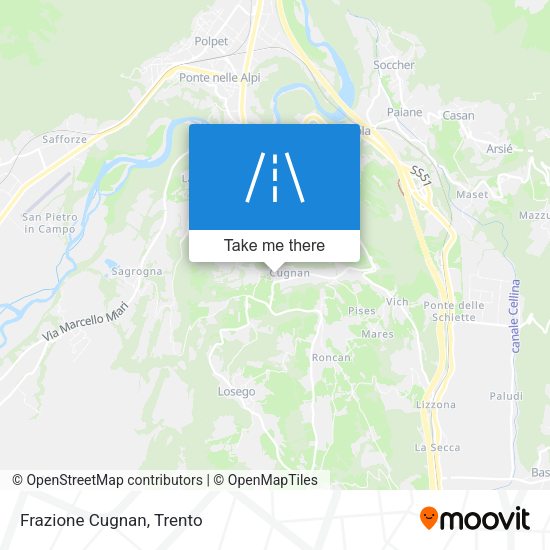 Frazione Cugnan map