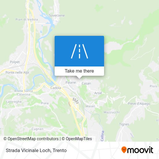 Strada Vicinale Loch map