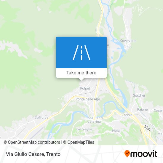 Via Giulio Cesare map