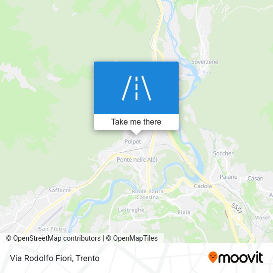 Via Rodolfo Fiori map