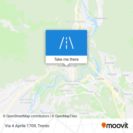 Via 4 Aprile 1709 map