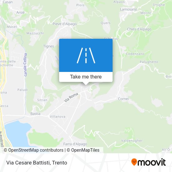 Via Cesare Battisti map
