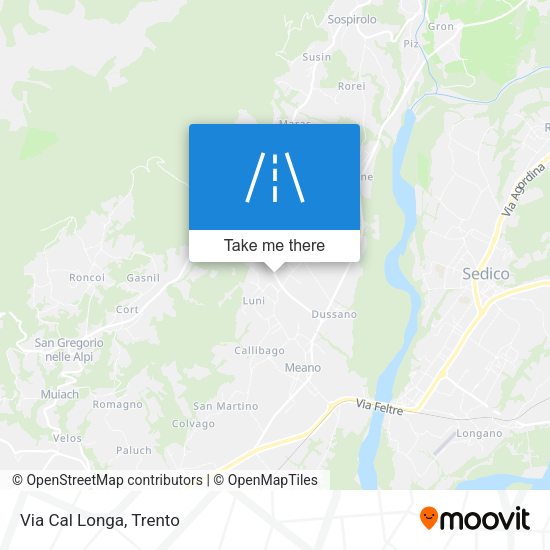Via Cal Longa map