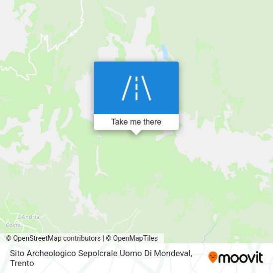 Sito Archeologico Sepolcrale Uomo Di Mondeval map