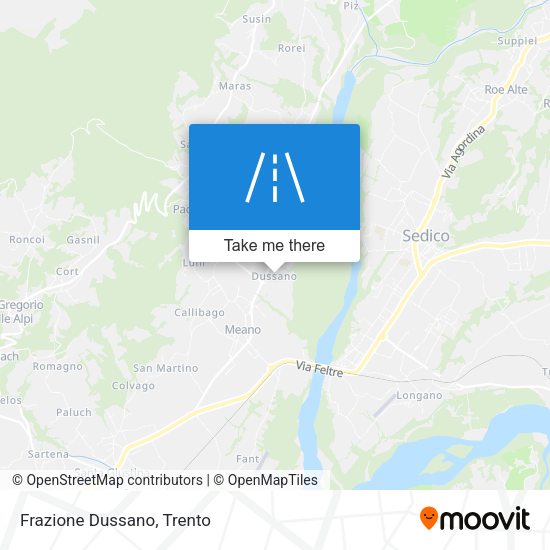 Frazione Dussano map