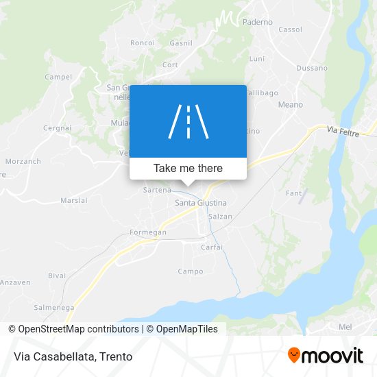 Via Casabellata map