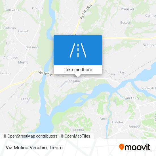 Via Molino Vecchio map