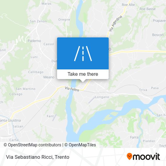 Via Sebastiano Ricci map