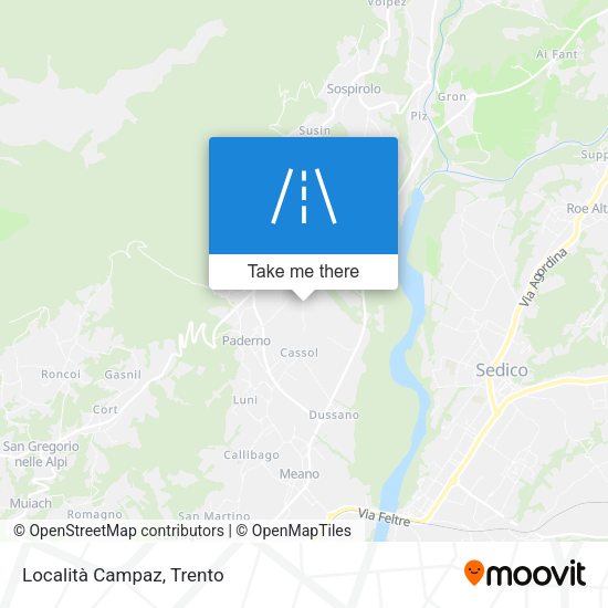 Località Campaz map