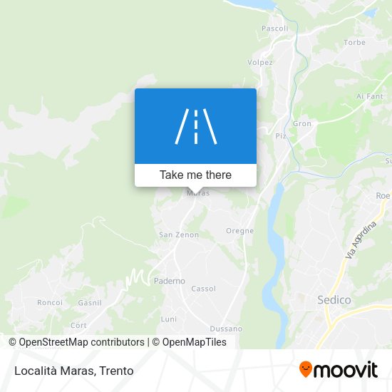 Località Maras map