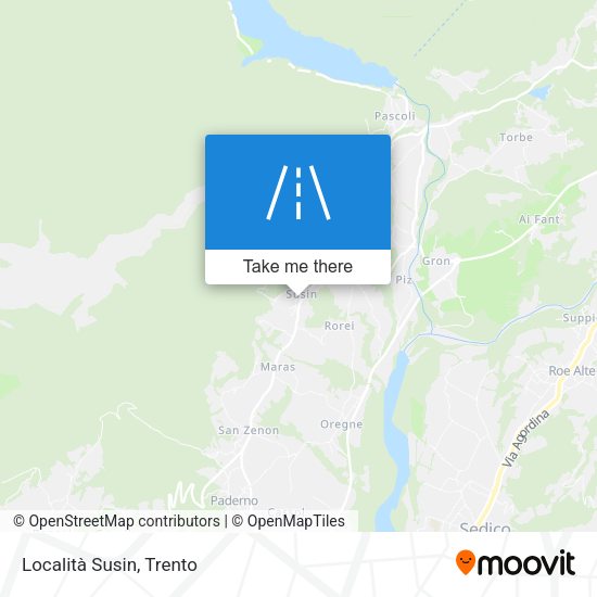 Località Susin map