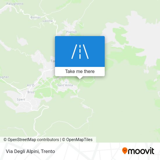 Via Degli Alpini map