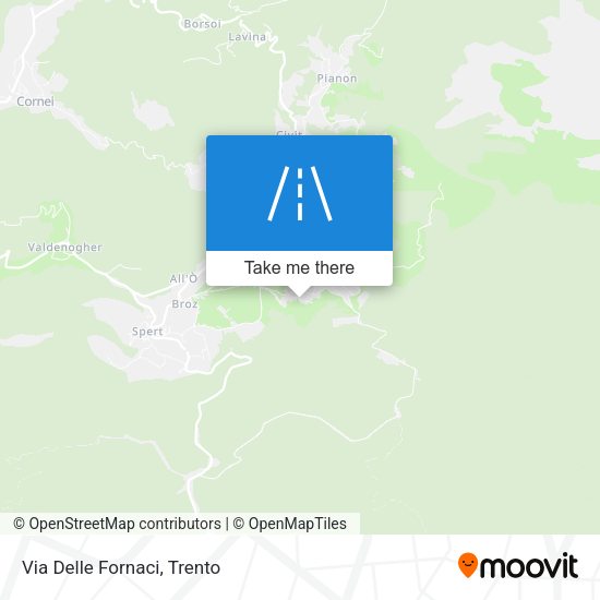 Via Delle Fornaci map
