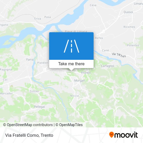 Via Fratelli Como map