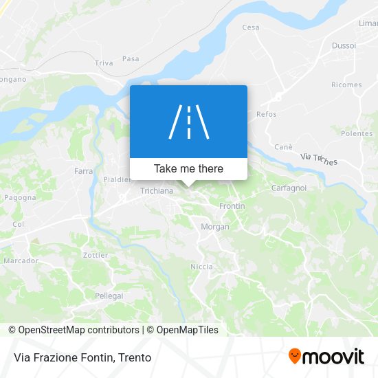 Via Frazione Fontin map