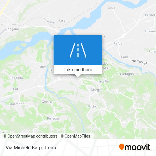 Via Michele Barp map