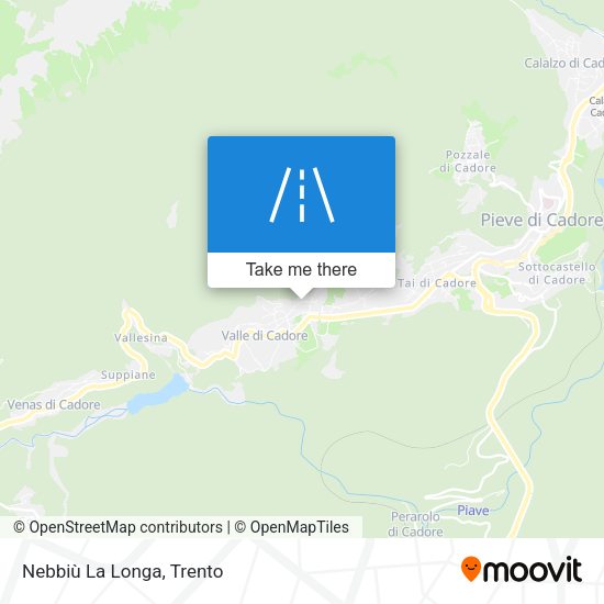 Nebbiù La Longa map