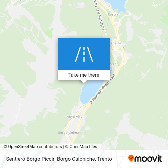 Sentiero Borgo Piccin Borgo Caloniche map