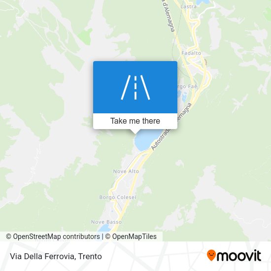 Via Della Ferrovia map
