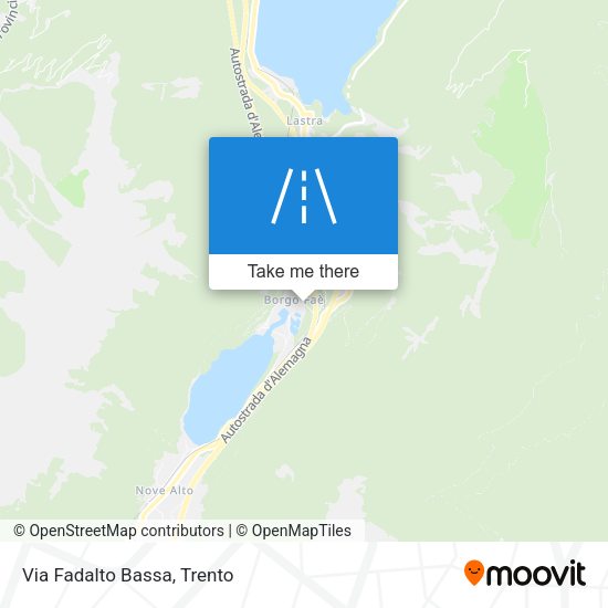 Via Fadalto Bassa map