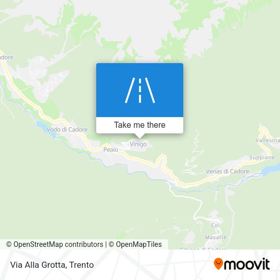 Via Alla Grotta map