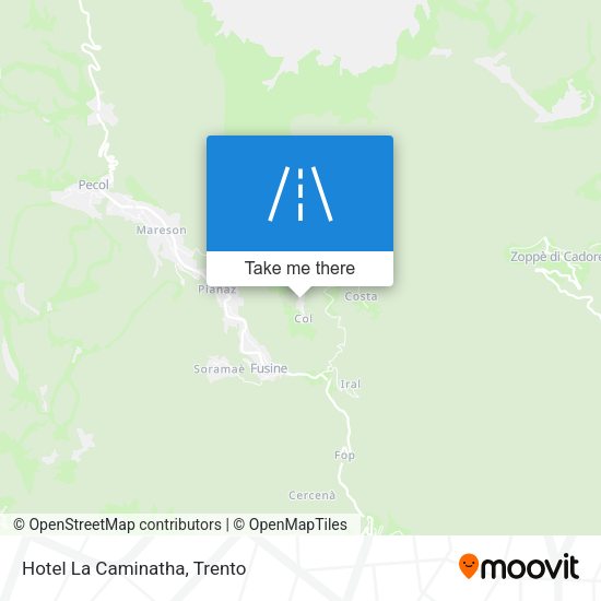 Hotel La Caminatha map