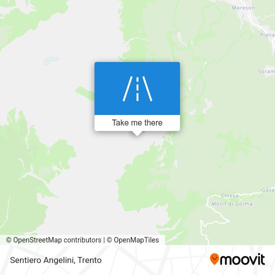 Sentiero Angelini map