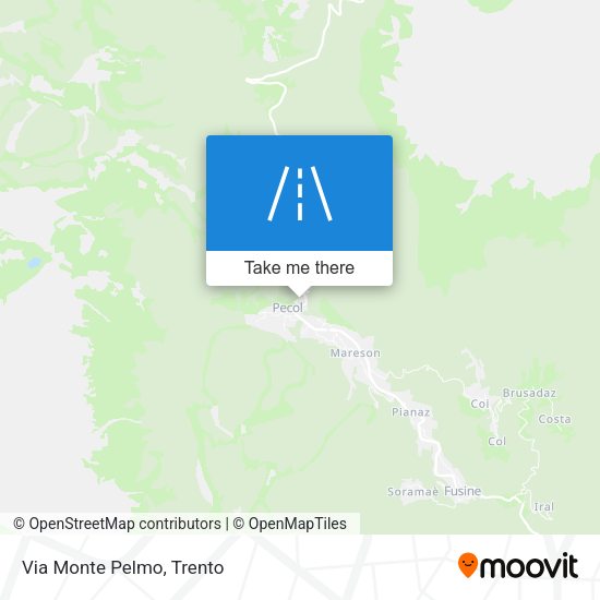 Via Monte Pelmo map