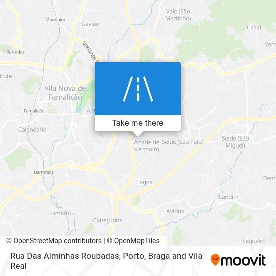Rua Das Alminhas Roubadas map