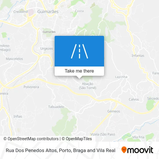 Rua Dos Penedos Altos map