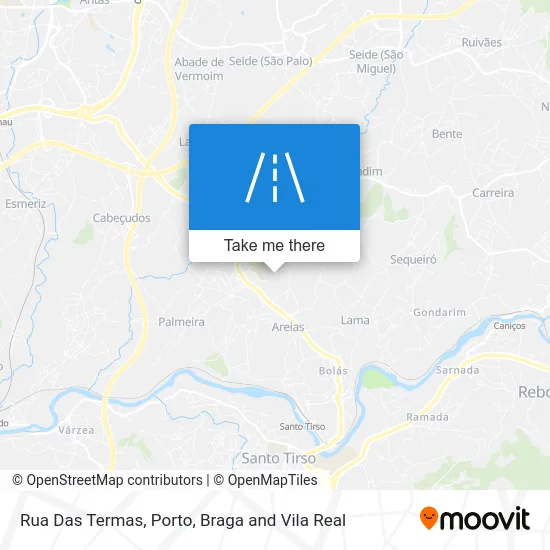 Rua Das Termas map