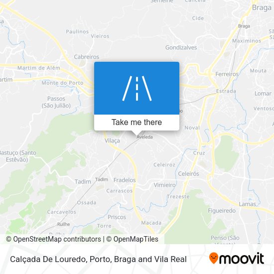 Calçada De Louredo map