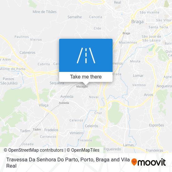 Travessa Da Senhora Do Parto mapa