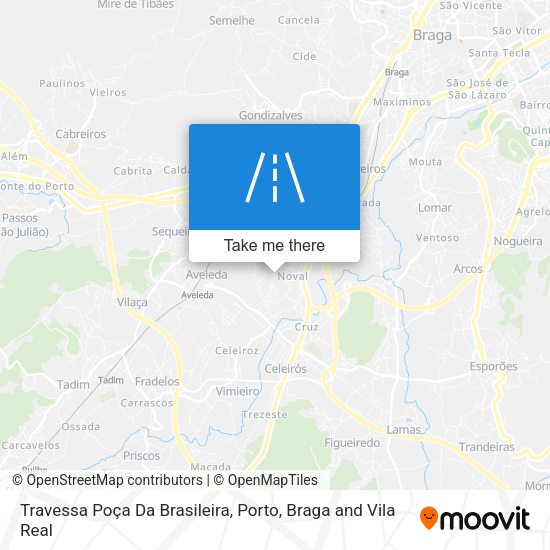 Travessa Poça Da Brasileira mapa