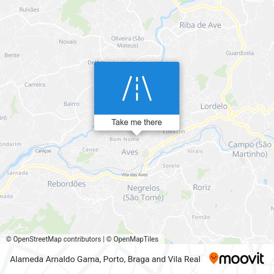 Alameda Arnaldo Gama mapa