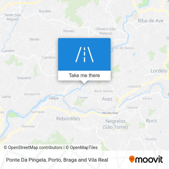 Ponte Da Pingela mapa