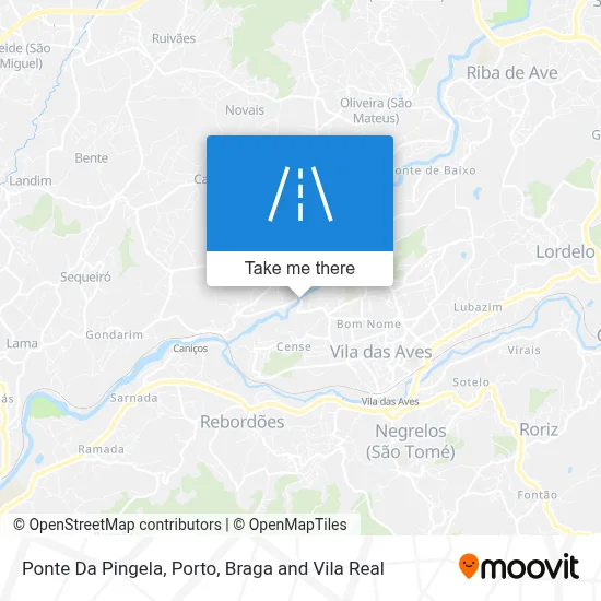Ponte Da Pingela map